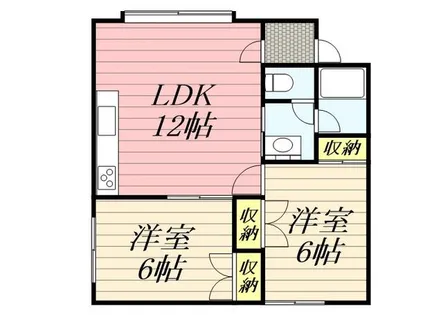 篠路パークハイツA【0201号室】の間取り