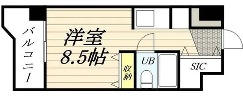 ラ・パルフェ・ド・札幌【0208号室】の間取り