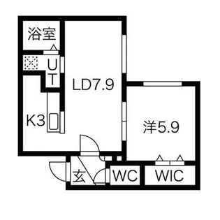 OLIVE環状東【4階】の間取り