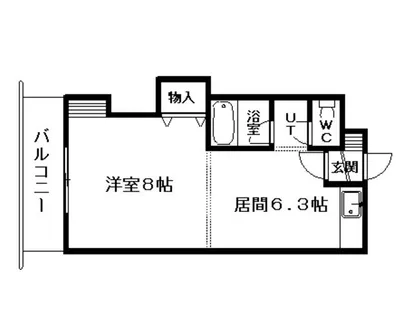 ソルテリア元町【303号室】の間取り