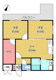 メトロハイツ花くま【4階】の間取り