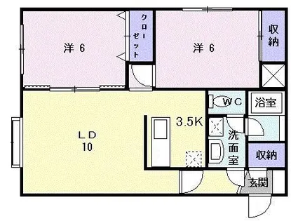 クレストールN49【2階】の間取り