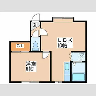 グレースハイム本町【2階】の間取り