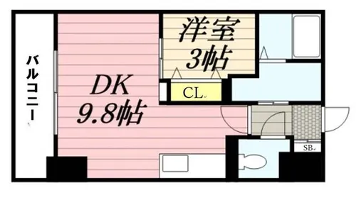 HF東札幌レジデンス【9階】の間取り