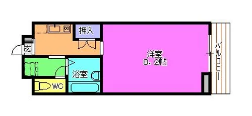 ライフタウンⅡ【6階】の間取り