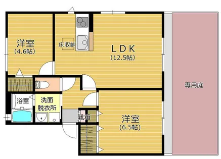 ラ・プランタン【101号室】の間取り