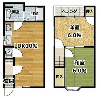 京都府向日市上植野町山ノ下【一戸建】の間取り
