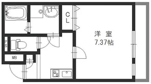 AMAGASAKI Modern Heights【303号室】の間取り