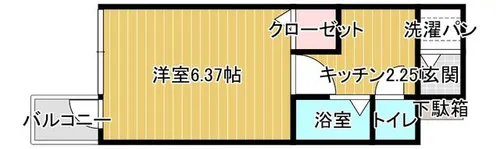福岡県北九州市八幡西区折尾3丁目【マンション】の間取り