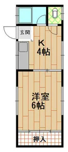 大生樓(ダイセイロウ)東雲通【2階】の間取り