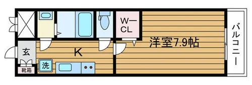 大阪府吹田市岸部南3丁目【マンション】の間取り