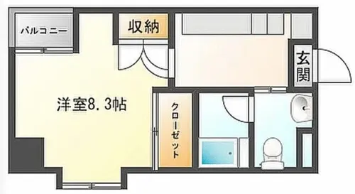 福岡県福岡市中央区黒門【マンション】の間取り