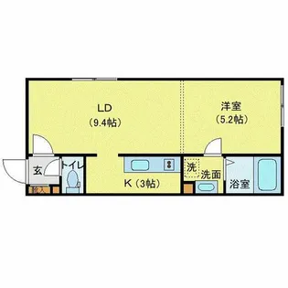 ユニエトワール札幌北9条【2階】の間取り