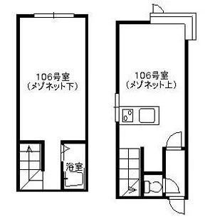 FELICE北31条【106号室】の間取り