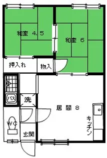 新光マンション【201号室】の間取り