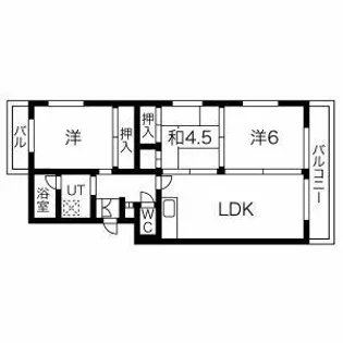 福岡県福岡市早良区南庄6丁目【マンション】の間取り