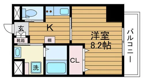 大阪府吹田市朝日町【マンション】の間取り