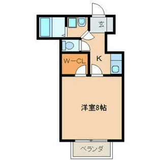 San Fit K【202号室】の間取り