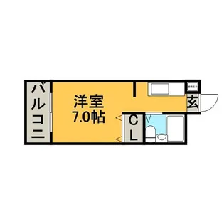 メゾン・ド・香椎参道【0613号室】の間取り