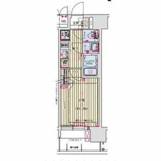 プレサンス尼崎アルモナ【713号室】の間取り