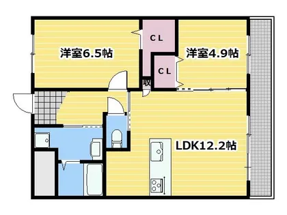 モラーダ【202号室】の間取り