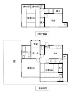 大阪府箕面市如意谷2丁目【一戸建】の間取り