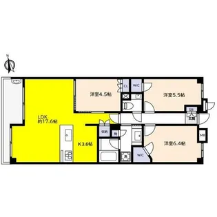 パークシュロス芦屋【1階】の間取り