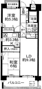 グランドメゾン江戸堀西公園【3階】の間取り