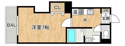 みおつくし城北【1階】の間取り