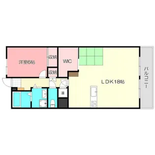 フローラ長田【2階】の間取り