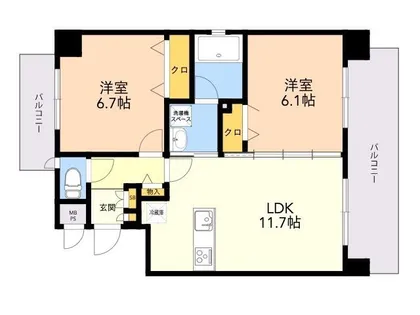 福岡県福岡市博多区三筑2丁目【マンション】の外観