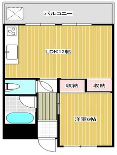 セントラルコート南桜塚【2階】の間取り