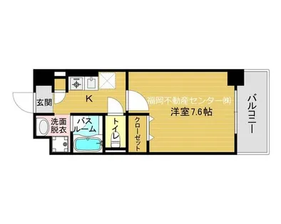 福岡県福岡市博多区板付7丁目【マンション】の間取り