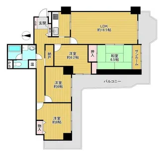 ポートピアプラザD棟【23階】の間取り