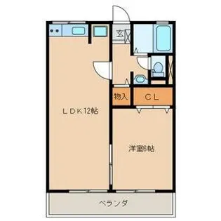 福岡県福岡市早良区賀茂1丁目【アパート】の間取り