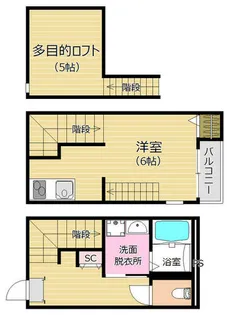 ルナソル・ミラ【106号室】の間取り
