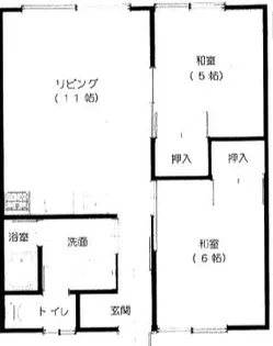 北国シミズコーポ【2階】の間取り
