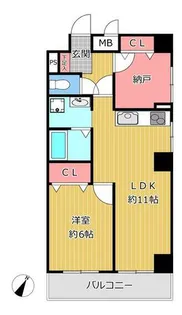 ライオンズマンション神戸元町第弐【5階】の間取り