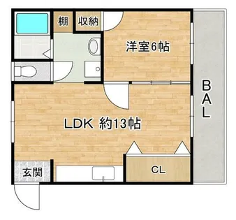 中村マンション【2階】の間取り