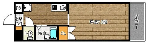 クォール平尾【3階】の間取り