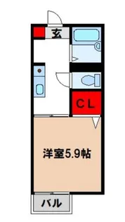 福岡県筑紫野市原田6丁目【アパート】の間取り