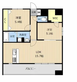 LIBTH下呉服【3階】の間取り