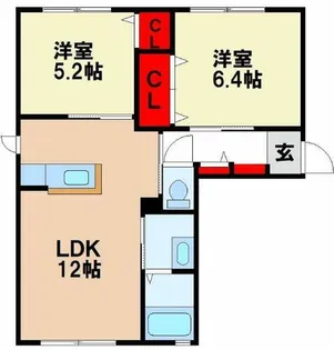 シャーメゾン和D【1階】の間取り