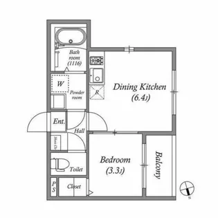 アークヴィラ東野【0101号室】の間取り