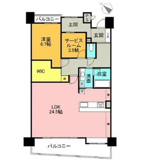 ベルヴィル輝国【2階】の間取り