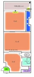 コーポラス 井の元【3階】の間取り