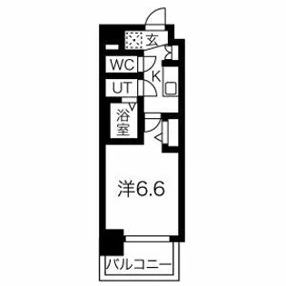 フォーリアライズ天王寺セラス【704号室】の間取り