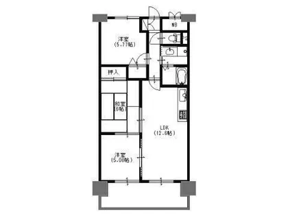 ファーレ姫路【410号室】の間取り