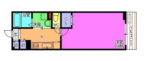 Mーティアラ【2階】の間取り