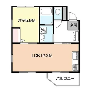 愛知県安城市古井町小仏【マンション】の間取り
